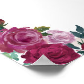 バーメニュー記号 |ブルゴーニュフローラ |の結婚バー ポスター (角)