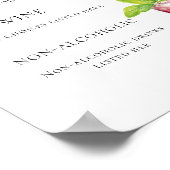 バーメニュー赤いドリンク ポスター (角)