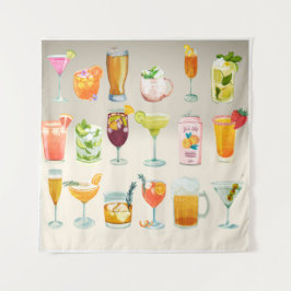 バーメニュー タペストリー