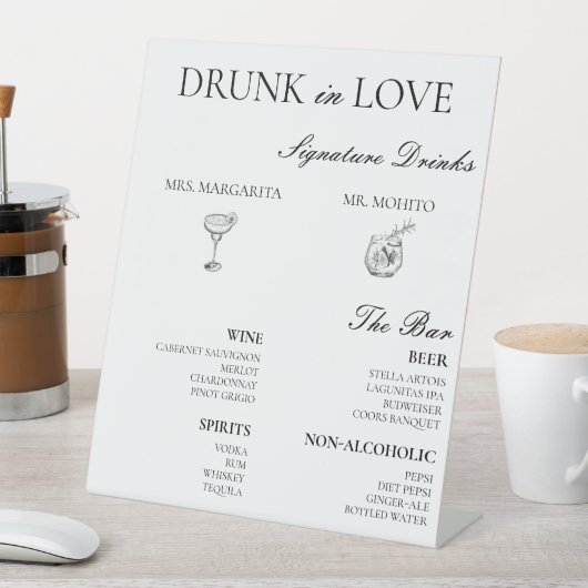 バーメニュー 台座サイン (インサイチュ)