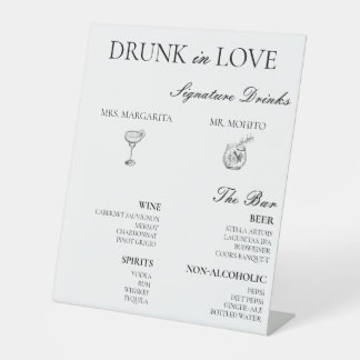 バーメニュー 台座サイン