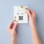 バーメニューQRコードeucalyptus golden チラシ (手)