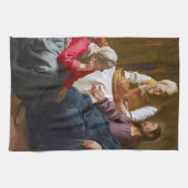 バーメール – マルタとマリアの家のキリスト キッチンタオル (横)