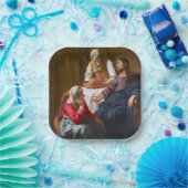 バーメール – マルタとマリアの家のキリスト ペーパープレート (パーティー)