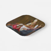 バーメール – マルタとマリアの家のキリスト ペーパープレート (傾斜あり)