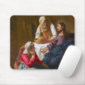 バーメール – マルタとマリアの家のキリスト マウスパッド (マウス)