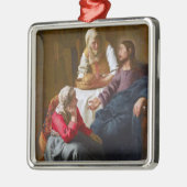 バーメール – マルタとマリアの家のキリスト メタルオーナメント (左)