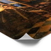 バーメール – ワインのグラス ポスター (角)