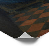 バーメール – ワイングラスを持つ女の子1662 ポスター (角)