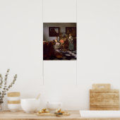 バーメール – The Concert 1666 ポスター (キッチン)