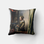 バーメ読アー、開いた窓に女の子の手紙が来た クッション (裏面)