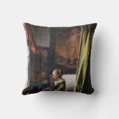 バーメ読アー、開いた窓に女の子の手紙が来た クッション (裏面)