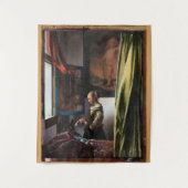 バーメ読アー、開いた窓に女の子の手紙が来た タペストリー (正面)