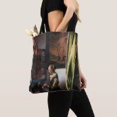 バーメ読アー、開いた窓に女の子の手紙が来た トートバッグ (クローズアップ)