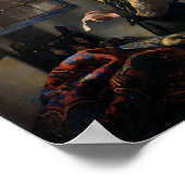 バーメ読アー、開いた窓に女の子の手紙が来た ポスター (角)