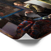 バーメ読アー、開いた窓に女の子の手紙が来た ポスター (角)