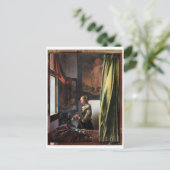 バーメ読アー、開いた窓に女の子の手紙が来た ポストカード (スタンド正面)