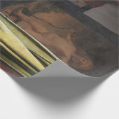 バーメ読アー、開いた窓に女の子の手紙が来た ラッピングペーパー (角)