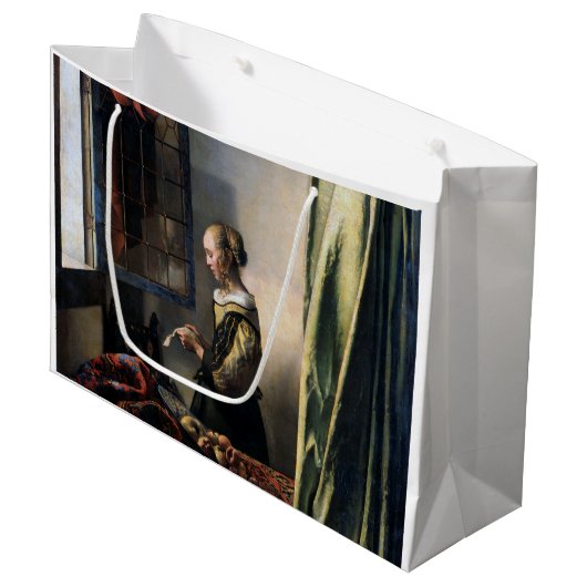 バーメ読アー、開いた窓に女の子の手紙が来た ラージペーパーバッグ (正面アングル)