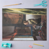 バーメ読アー、開いた窓に女の子の手紙が来た 薄葉紙 (クラフト)