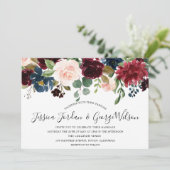 バーモダングンディエレガントガーデン秋の結婚式招待状 招待状 (スタンド正面)