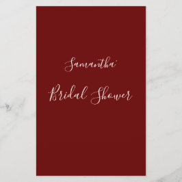 バーモダングンディエレガントブライダルシャワーゲーム