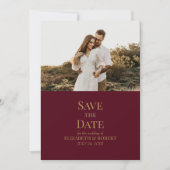バーモダングンディカスタムの写真Save the Date Card 招待状 (正面)