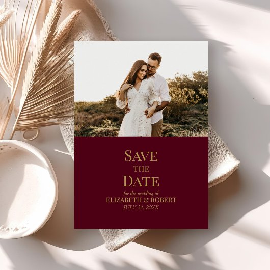 バーモダングンディカスタムの写真Save the Date Card 招待状