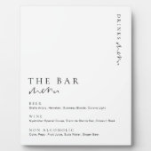 バーモダンメミニマルニュー記号を選択する フォトプラーク (正面)