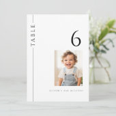 バーモダン(ユダヤ教の)バル・ミツバー表番号(写真付) 招待状 (スタンド正面)