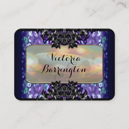 バーモテつる植物2.5インチパールプロフェッショナル 名刺 (正面)