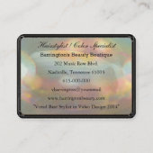 バーモテつる植物2.5インチパールプロフェッショナル 名刺 (裏面)