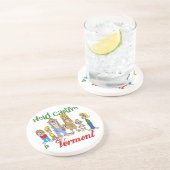 バーモントおもしろいトレーラーパークサンドストーンコースター コースター (側面)