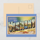 バーモントからこんにちは ポストカード (正面/裏面)