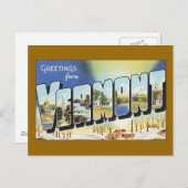 バーモントからの挨拶 ポストカード (正面/裏面)
