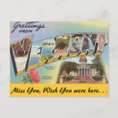 バーモントからの挨拶 ポストカード (正面)