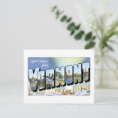 バーモントからの挨拶！ヴィンテージポストカード ポストカード (スタンド正面)