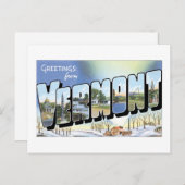 バーモントからの挨拶！ヴィンテージポストカード ポストカード (正面/裏面)