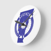 バーモントに乗る ラウンド壁時計 (傾斜)