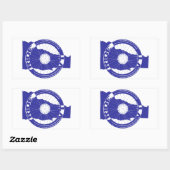 バーモントに乗る 長方形シール (シート)