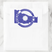 バーモントに乗る 長方形シール (バッグ)