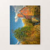 バーモントのオールドミル。 ジグソーパズル (縦)