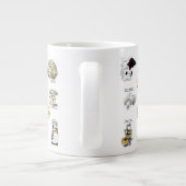 バーモントのキノコ（食用および薬用） ジャンボコーヒーマグカップ (裏面)