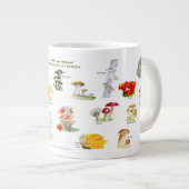 バーモントの一般的な名前のキノコ ジャンボコーヒーマグカップ (正面右)