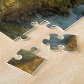 バーモントの古いミル。クリスマスグリーティングジグソープ ジグソーパズル (側面)