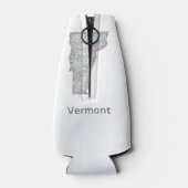 バーモントの地図 ボトルクーラー (裏面)