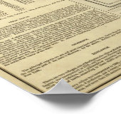 バーモントの地図 ポスター (角)