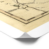 バーモントの地図byキャリー1814 ポスター (角)