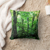 バーモントの夏の森（雨後） クッション (ブランケット)