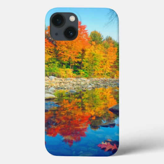 バーモントの川に映る秋の色 Case-Mate iPhoneケース (裏面)